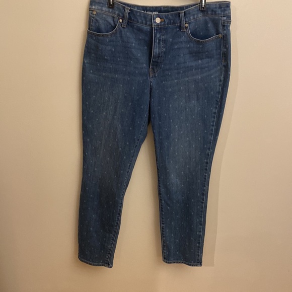 Talbots Flawless Slim Ankle Size 12 Pale Tulip Print - Picture 2 of 7